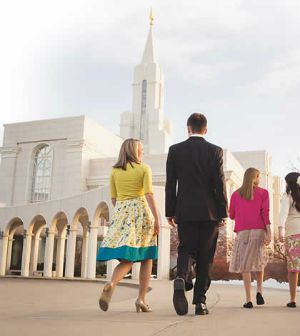 Image of Patrons attending the Temple